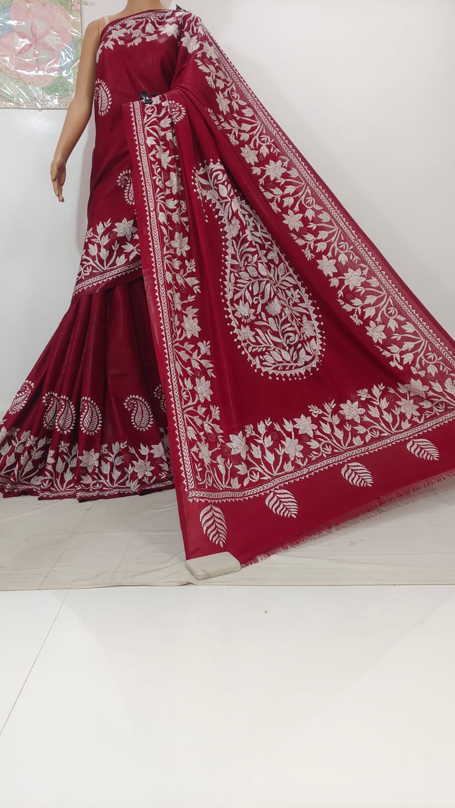 Exclusive kathan stitch saree